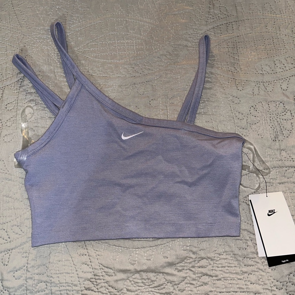 Nike Women's Purple Copped Tank SMALL